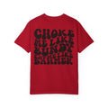 Choke Me Like Bundy Graphic Tee — Retro Groovy True Crime Statement Shirt