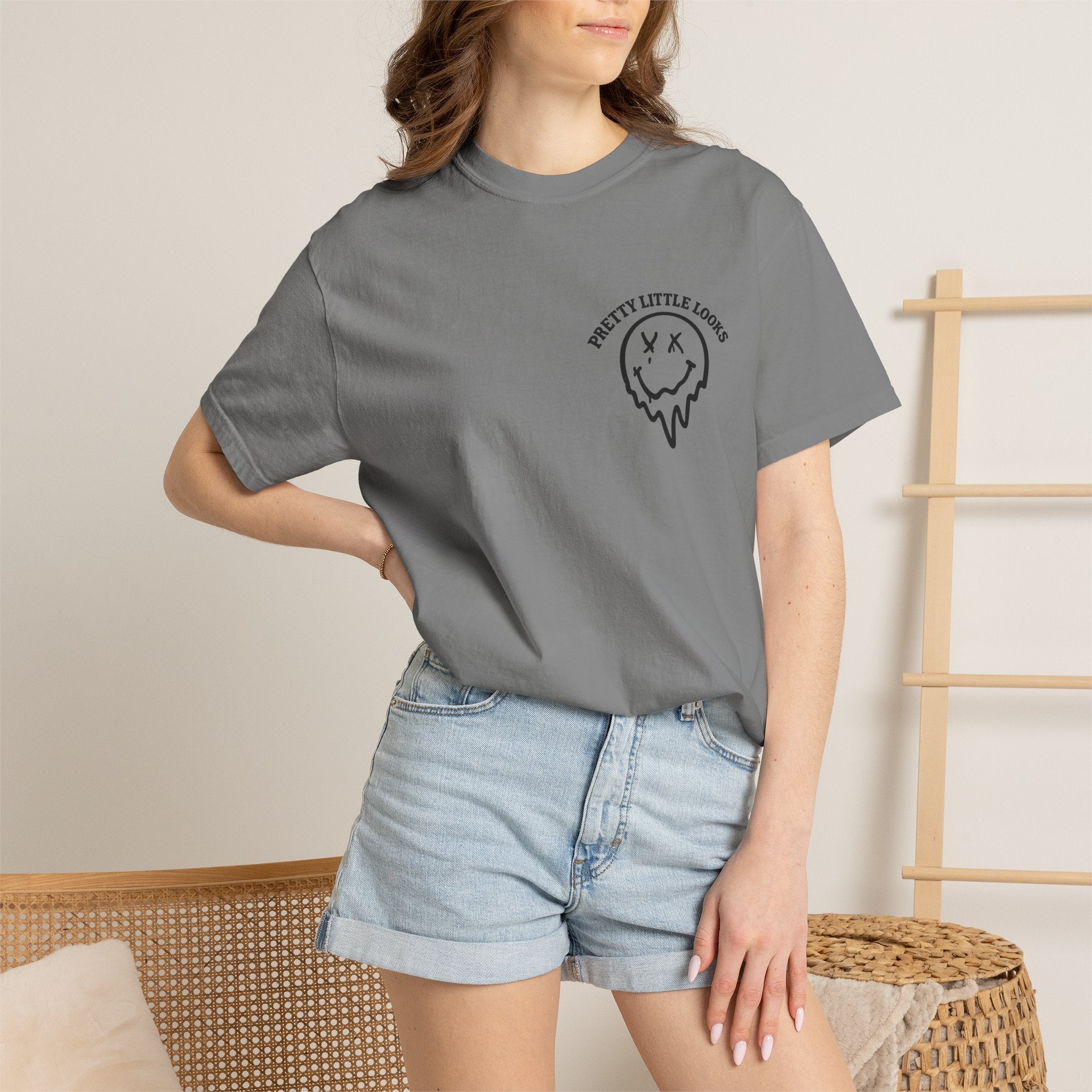 Funny Graphic T-Shirt — "Bills Are Due It's Hot I Don’t Get Food Stamps Y’all Are Ugly" Retro Drippy Smile Design
