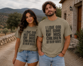 Graphic T-Shirt — "I Love God But Some of His Children Get on My Nerves" Christian Humor Tee